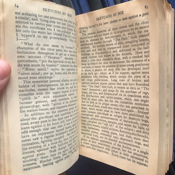Very Rare Antique Leather Bound Charles Dickens Sketches by Boz early 1900s book - Picture 4 of 6